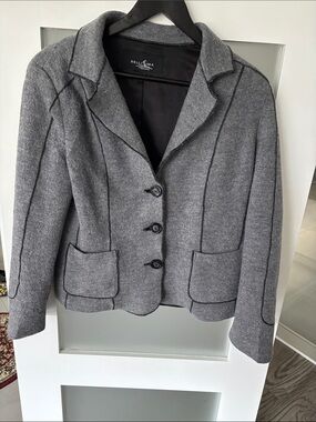 Bellisima Women's Gray Tailored Wool-Blend Jacket